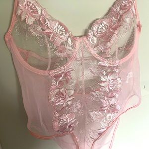 Shein sheer bodysuit/teddy